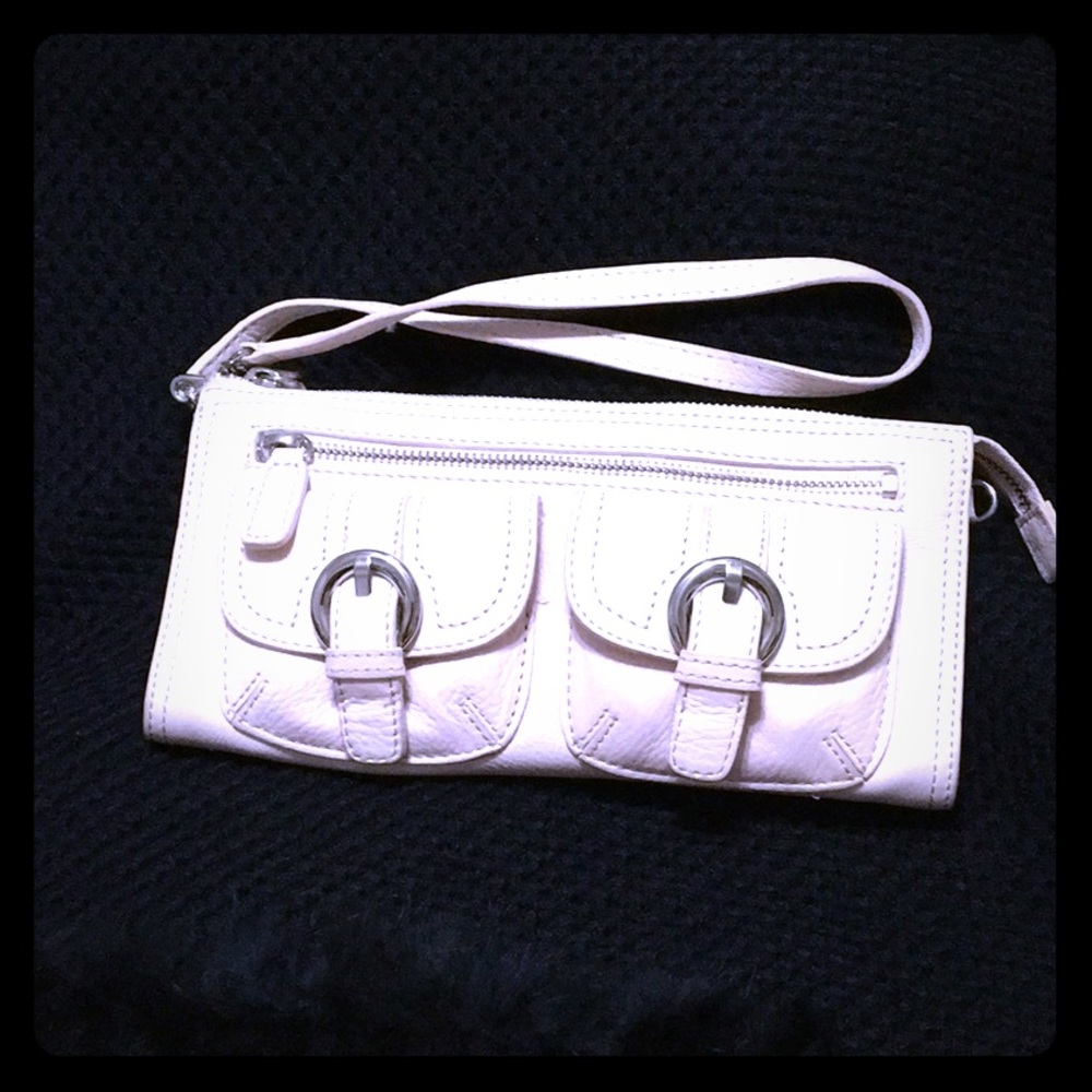 EUC blush colored clutch/ wristlet Nordstrom brand